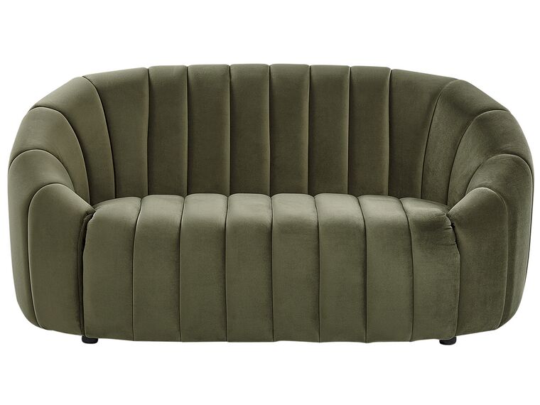 2 Seater Velvet Sofa Dark Green MALUNG_884062