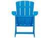 Záhradná stolička s podnožkou modrá ADIRONDACK_809438