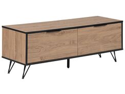 TV-taso 2 kaappia vaalea puu/musta HALSTON