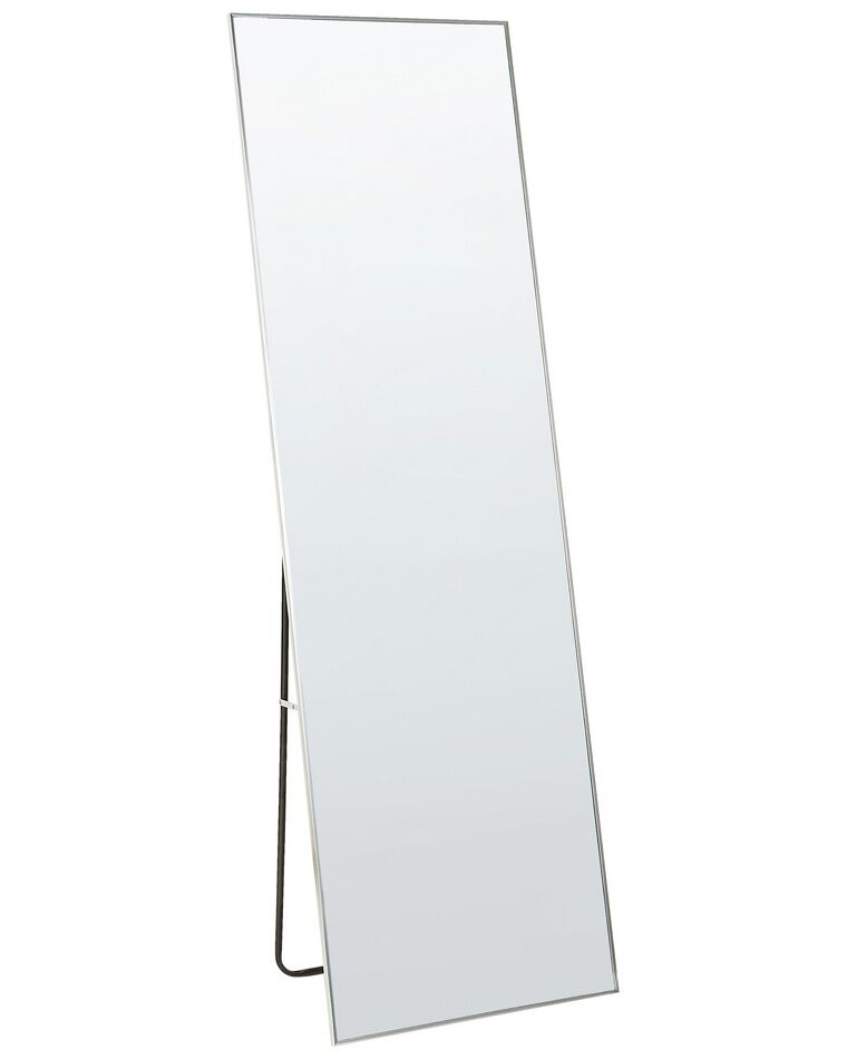 Espelho de pé em metal prateado 50 x 156 cm BEAUVAIS_844300