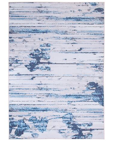 Teppich blau 160 x 230 cm Kurzflor BURDUR