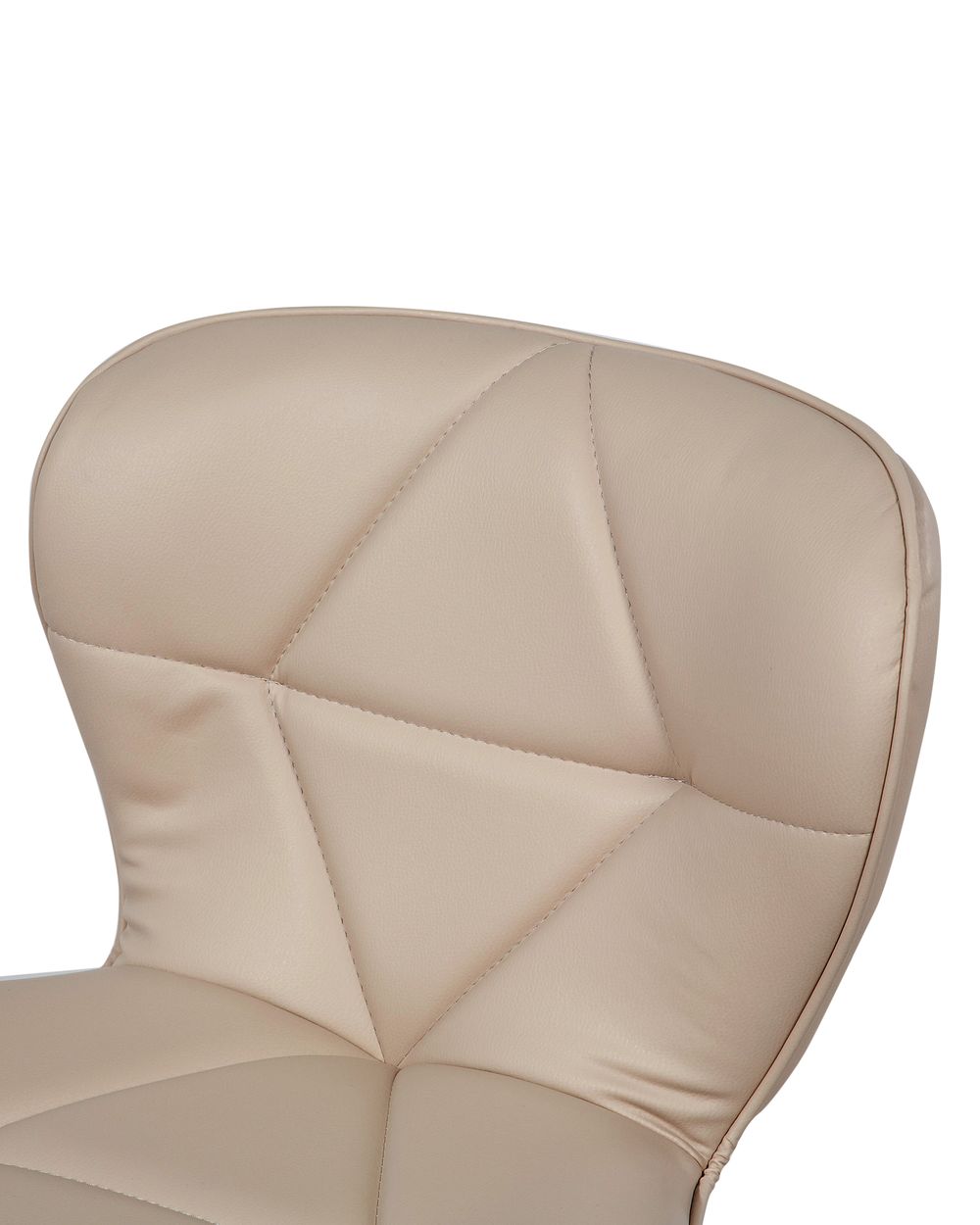 Set of 2 Faux Leather Swivel Bar Stool Beige VALETTA Beliani.co.uk