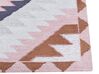 Teppich Baumwolle mehrfarbig 80 x 300 cm geometrisches Muster BESLER_853703