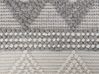 Teppich Wolle beige / grau 160 x 230 cm geometrisches Muster Kurzflor BOZOVA_830969