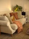 2 Seater Velvet Sofa Off-White EIKE_820869