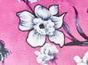 2 welurowe poduszki dekoracyjne w kwiaty 45 x 45 cm różowe KOELERIA_914093
