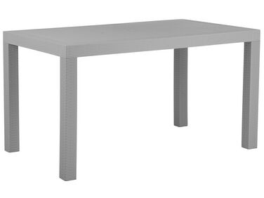 Mesa de jardín gris claro 140 x 80 cm FOSSANO