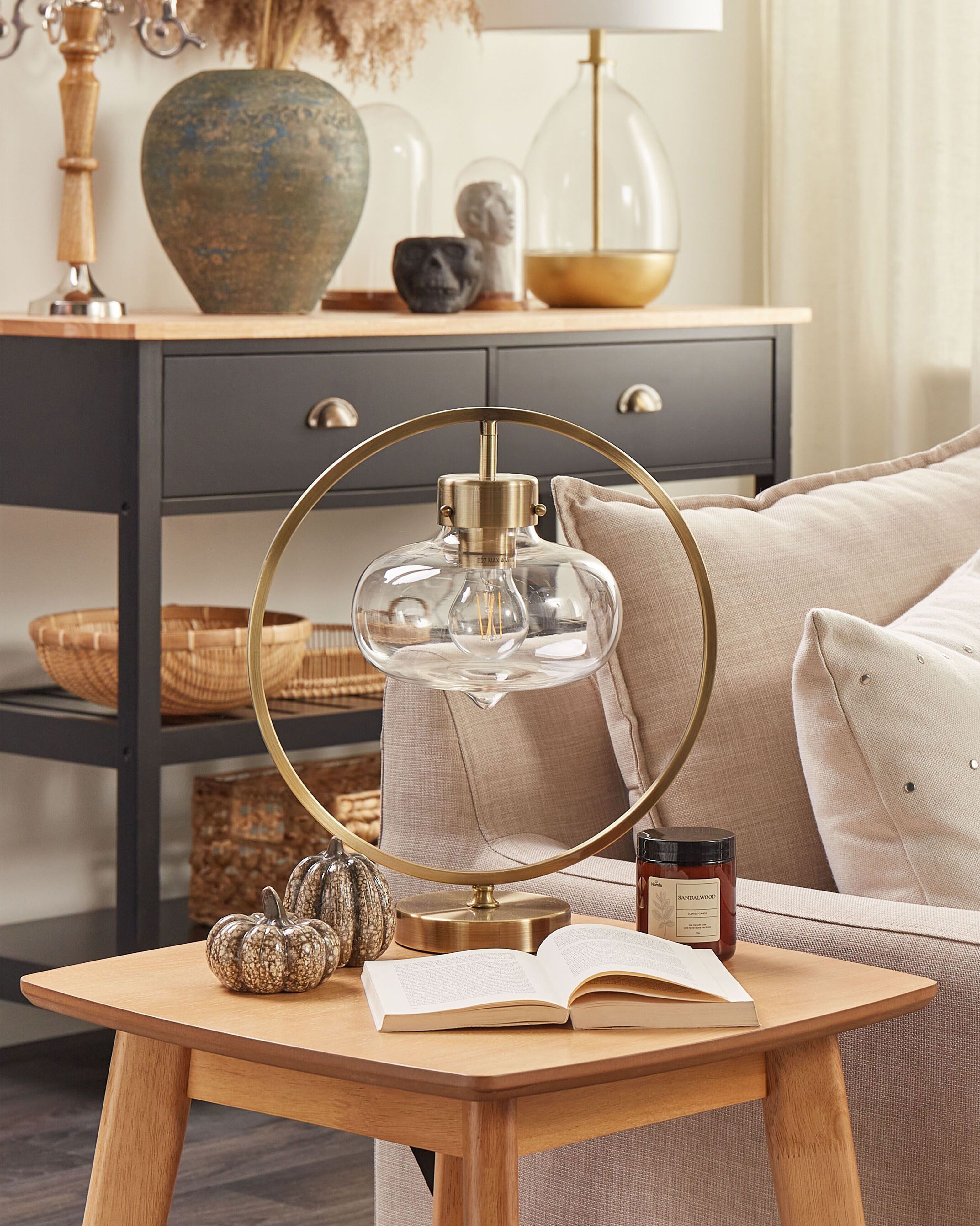 Pöytävalaisin metalli kulta SEVERN Pöytävalaisin metalli kulta SEVERN