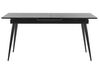 Spisebord uttrekkbart 160/200 x 90 cm svart MALDON_793914