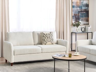 3-seters sofa med oppbevaring kordfløyel off-white MARE