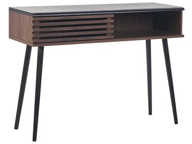 Tavolino consolle legno scuro 110 x 40 cm PERTH