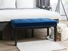 Velvet Bedroom Bench Navy Blue YORKTON_732807