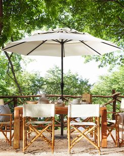 Aurinkovarjo vaalea beige ⌀ 285 cm BIBIONE