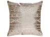 Set of 2 Cotton Cushions Geometric Pattern 50 x 50 cm Rose Gold OUJDA_831061