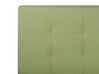 Lit double en tissu vert avec coffre 160 x 200 cm LA ROCHELLE_832974