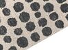 Teppich beige / schwarz 140 x 200 cm gepunktetes Muster HAVRAN_836376