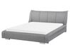 Fabric EU King Size Bed Grey NANTES_103327