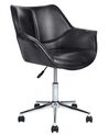 Faux Leather Desk Chair Black NEWDALE_854772
