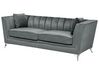 Sofa Set Samtstoff grau 5-Sitzer GAULA_720620