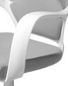 Krzesło biurowe regulowane biało-szare DELIGHT_688468