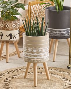 Kukkateline beige 30 x 30 x 55 cm MILINA Kukkateline beige 30 x 30 x 55 cm MILINA