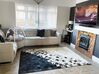 Cowhide Area Rug 160 x 230 cm Black and White KEMAH_792337