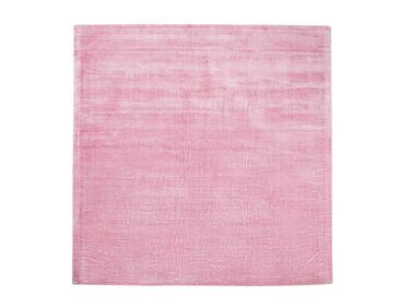 teppich rosa 200 x 200 cm kurzflor gesi beliani ch