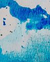 Tapis avec tache bleu et grise 140 x 200 cm BOZAT_755354