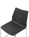 Set of 4 Dining Chairs Dark Grey HARTLEY_873471