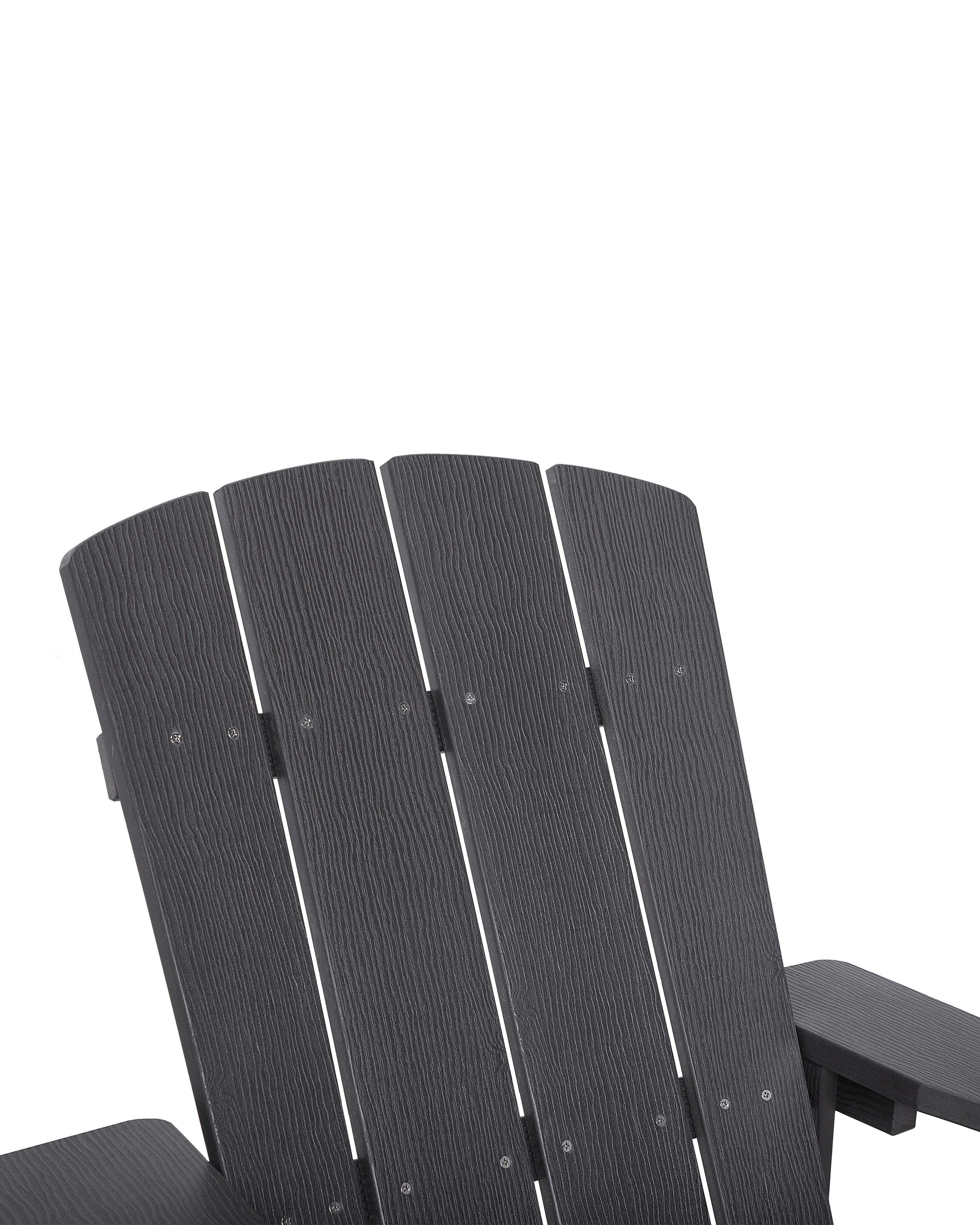 Garden Chair Dark Grey ADIRONDACK Beliani.co.uk