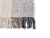 Tappeto lana bianco sporco nero e marrone 140 x 200 cm EMIRLER_847180