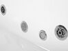 Whirlpool-Badewanne weiß Eckmodell mit LED 201 x 150 cm MANGLE_786430