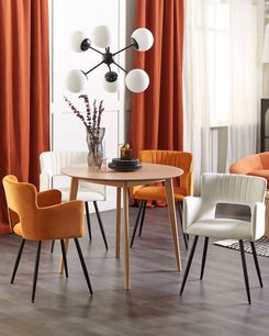 Tuoli sametti kermanvalkoinen 2 kpl SANILAC Tuoli sametti kermanvalkoinen 2 kpl SANILAC