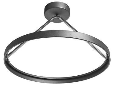 Lampa wisząca LED metalowa czarna AGNO