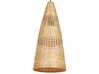 Hängeleuchte Bambusholz hellbraun Glockenform SUAM_827198