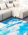 Teppich blau-grau 160 x 230 cm Flecken-Motiv Kurzflor BOZAT_755361