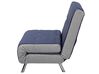 Fabric Single Sofa Bed Blue FARRIS_700004