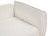Canapé-lit en velours avec rangement blanc bouclé VALLANES_904231