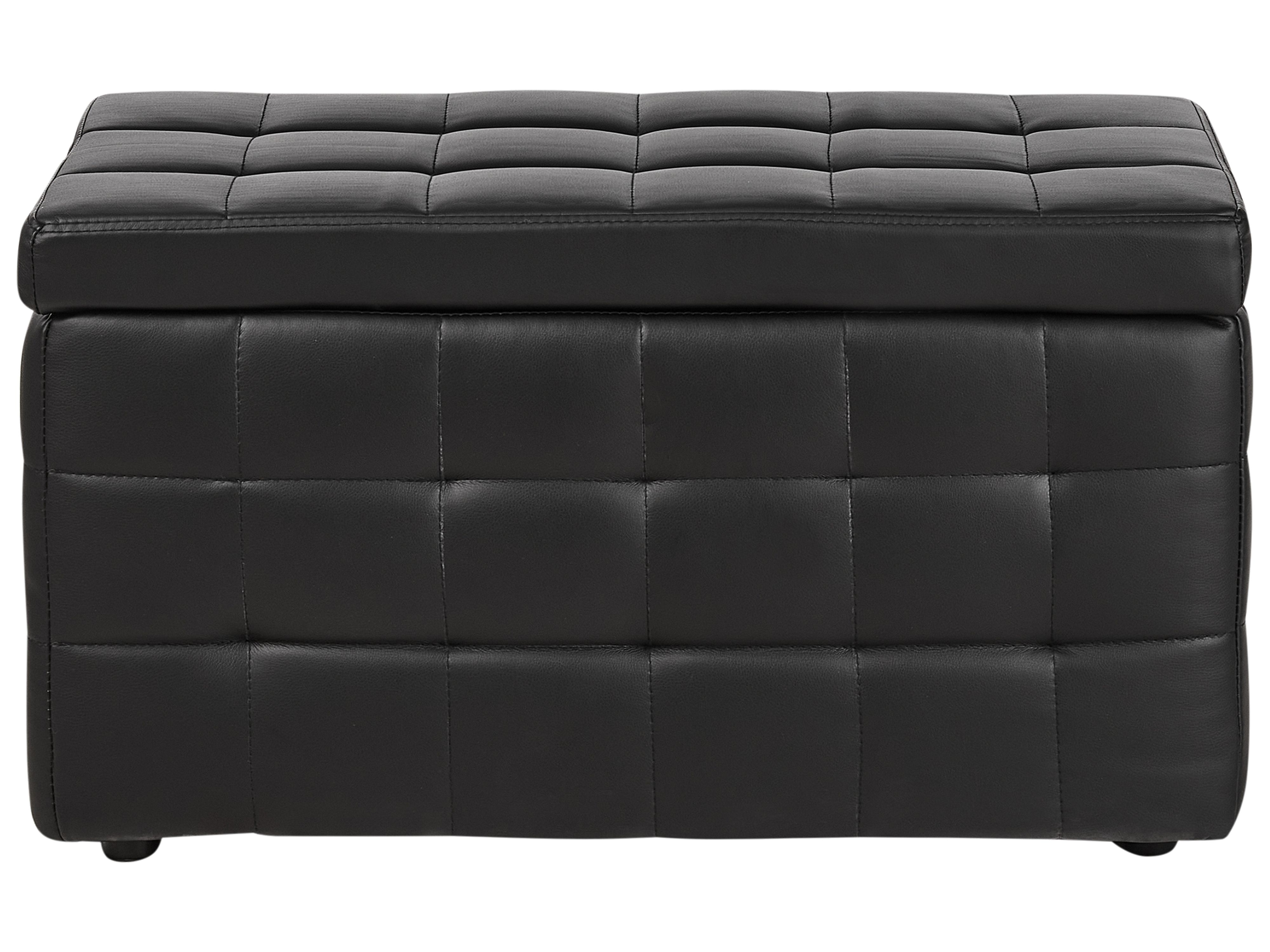 Hocker mit Stauraum Kunstleder schwarz MICHIGAN | Beliani.ch