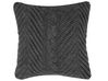 Set of 2 Cotton Embossed Cushions 45 x 45 cm Grey KONNI_768845