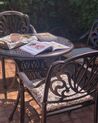 Set of 4 Garden Chairs Brown ANCONA_884306
