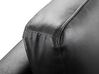 Right Hand Corner Leather Sofa LED Black STOCKHOLM _756059