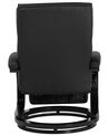 Faux Leather Recliner Chair Black MIGHT_709342