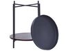 Odkládací stolek tmavé dřevo/černá ⌀ 41 cm BORDEN_824237
