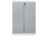 2 Door Storage Cabinet 117 cm Grey and White ZEHNA_885517
