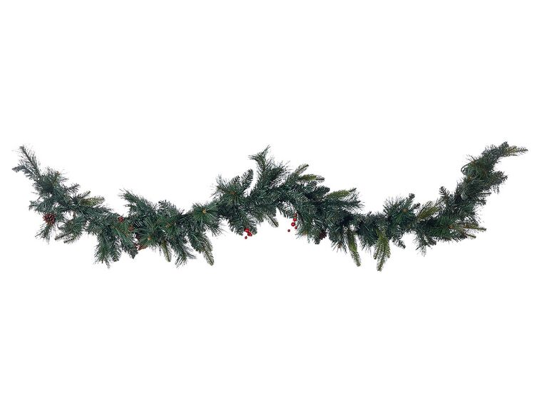 Weihnachtsgirlande grün mit LED-Beleuchtung 180 cm WHITEHORN_881150