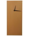 Iron Wall Clock 22 x 50 cm Gold POMBAL_915616