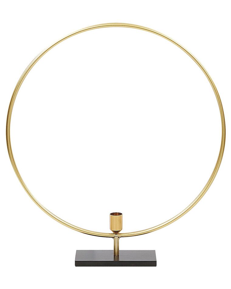 Kerzenständer Metall gold Kreisform 45 cm SERAM_776574