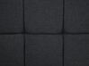 Cama de casal com arrumação em tecido cinzento 160 x 200 cm MILLAU_727021