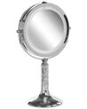 Kosmetikspiegel silber mit LED-Beleuchtung ø 18 cm BAIXAS_813704